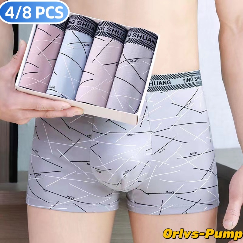 Multi Pack Underwear - 4 stks/partij 2XL-4XL heren Slipje Gestreepte