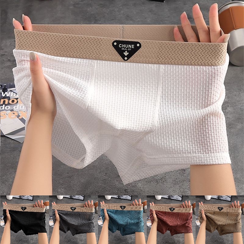 Multi Pack Underwear - 3 stks/pak Ondergoed Effen Gebreid Gestreept